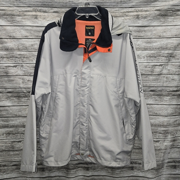 Nautica Competition Grey windbreaker jacket - Picture 1 of 9
